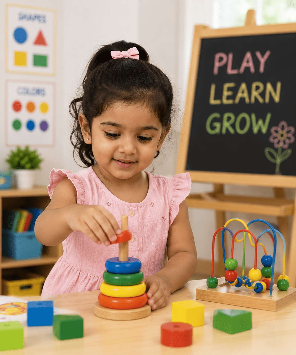 children learning through play at First Wings Preschool