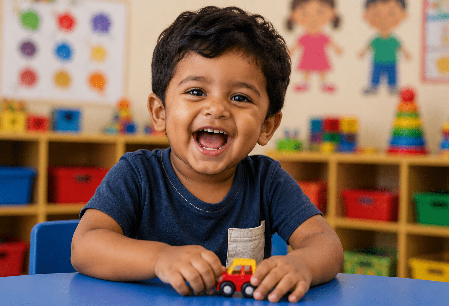 Children enjoying play-based learning activities