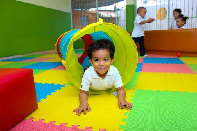 Safe indoor play area